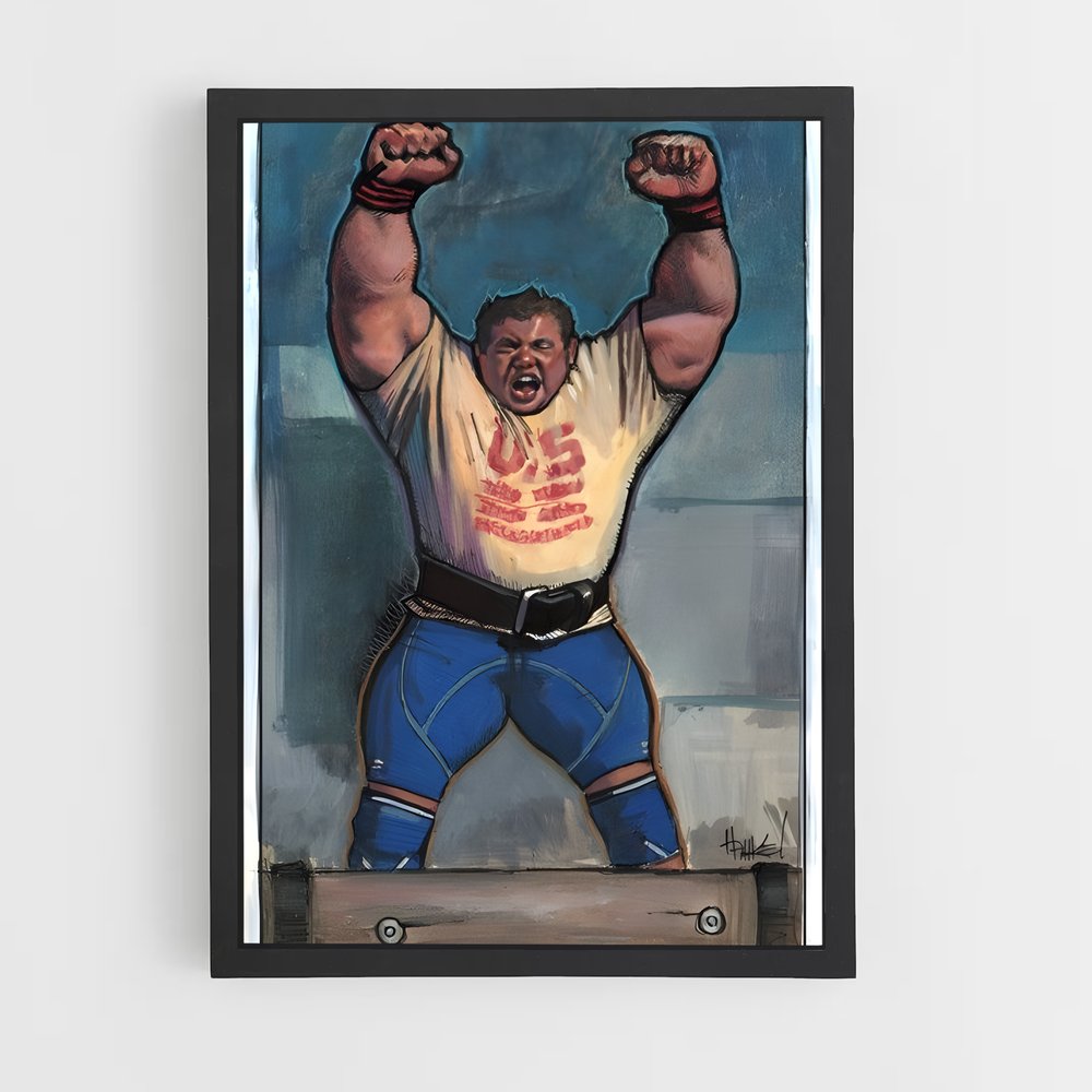 Poster Zydrunas de savickas – affiche Powerlifting (vue 2)